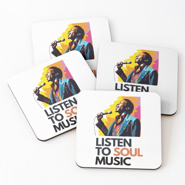 Item preview, 'Listen to soul music' street art print of a disco funk soul singer designed and sold by SupremeandSuper.