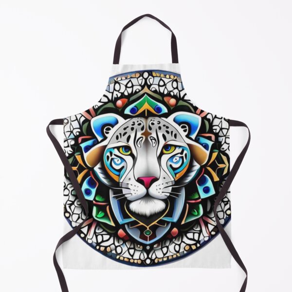 Item preview, Arctic tiger mandala style designed and sold by MyStickeroonies.