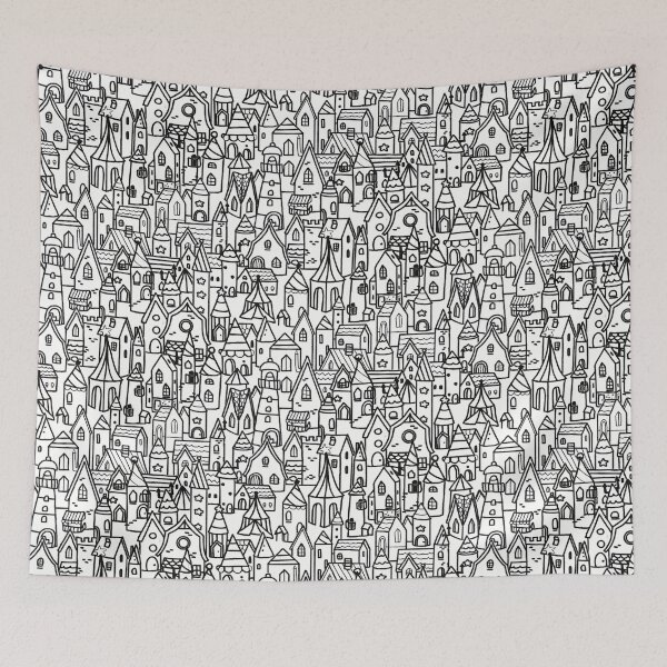 Item preview, Little town designed and sold by moonlitdoodl.