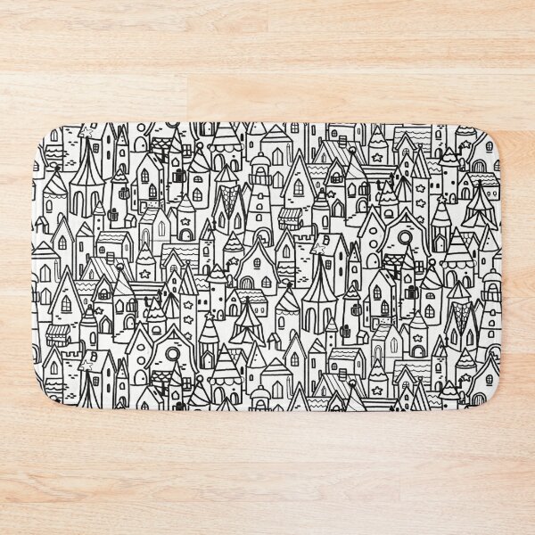 Item preview, Little town designed and sold by moonlitdoodl.