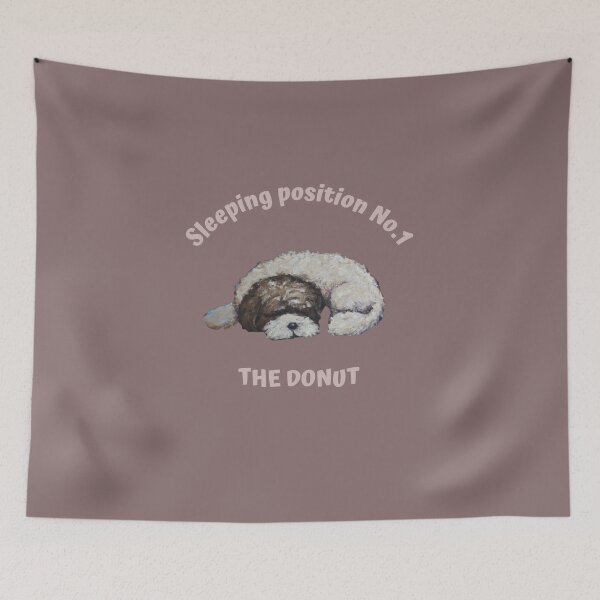 Item preview, Dog sleeping position 1 - the donut designed and sold by kookycomet.