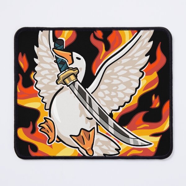 Item preview, Quack Attack - Samurai Duck with Fire Katana Sword designed and sold by jepchan.