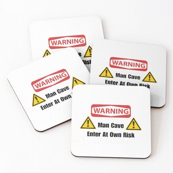 Item preview, Man Cave Warning sign, Enter At Own Risk designed and sold by teaEarl-GreyHot.