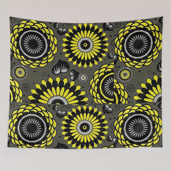 Item preview, RETRO FLOWER CELEBRATION ORIGINAL DESIGN designed and sold by rebelbelle.