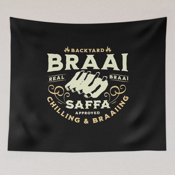 Item preview, Braai Backyard Braai Real Braai Chilling and Braaiing South African Saffa approved designed and sold by Huesoffun.