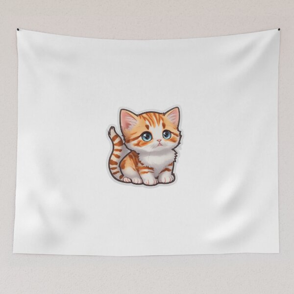 Item preview, Cute and Cuddly Cartoon Cat designed and sold by mdhanim.
