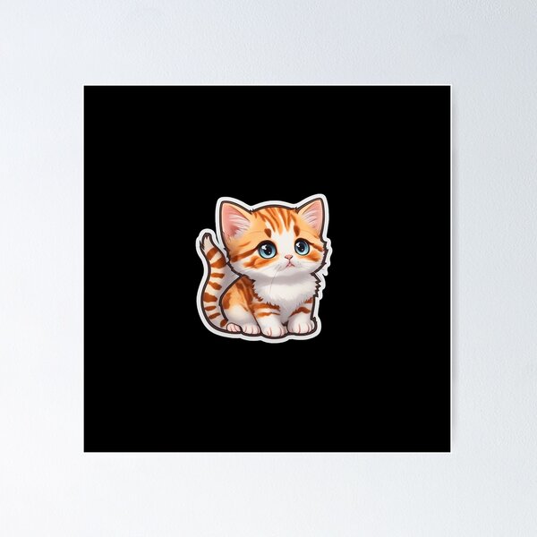 Item preview, Cute and Cuddly Cartoon Cat designed and sold by mdhanim.