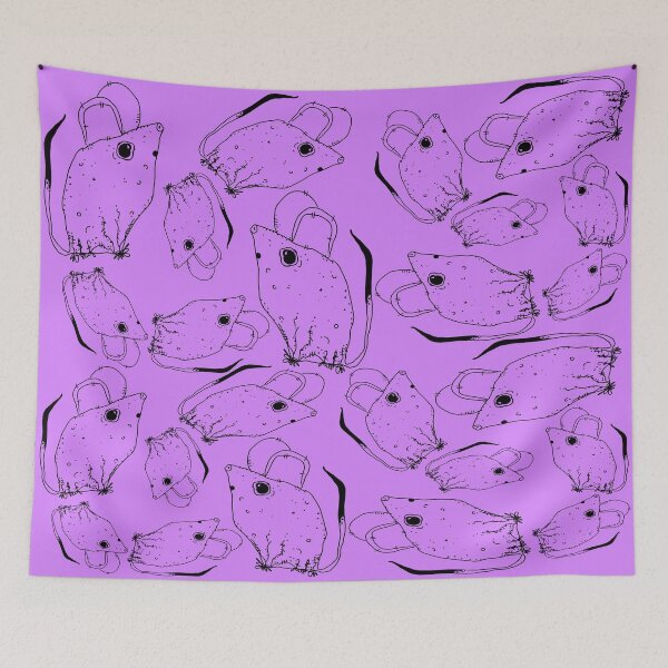 Item preview, BUT MIGHTY BLACK x LIGHT PURPLE RODENT MOUSE  designed and sold by GIVENGRACE.ART.