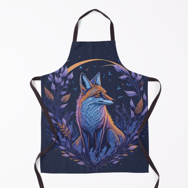 Item preview, Embrace the Mystical Night: A Fox Surrounded by Wildflowers designed and sold by uncommonoath.