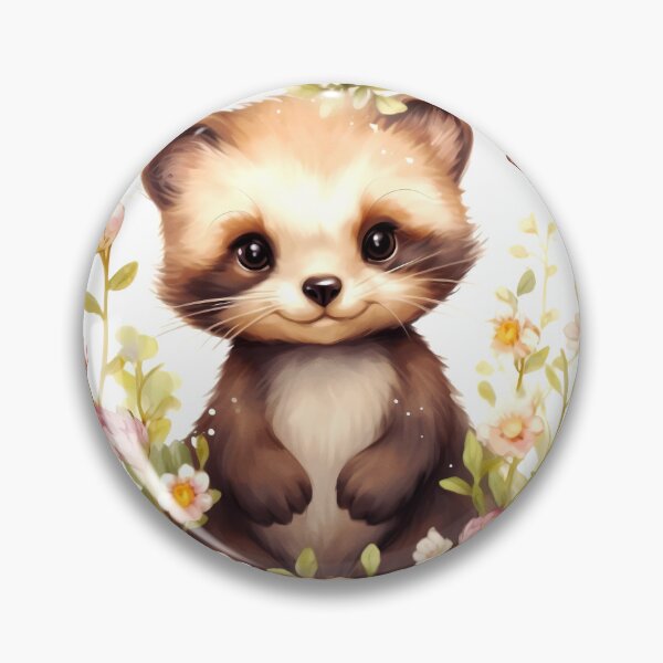 Item preview, European Polecat Animal Clipart, European Animal, Continental Fauna Art, European Mammal, Local Wildlife, European Species designed and sold by CoolorPaint.