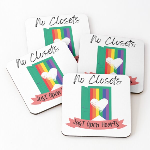 Item preview, No Closets, Just Open Hearts Pride Design designed and sold by WarFX Designs.