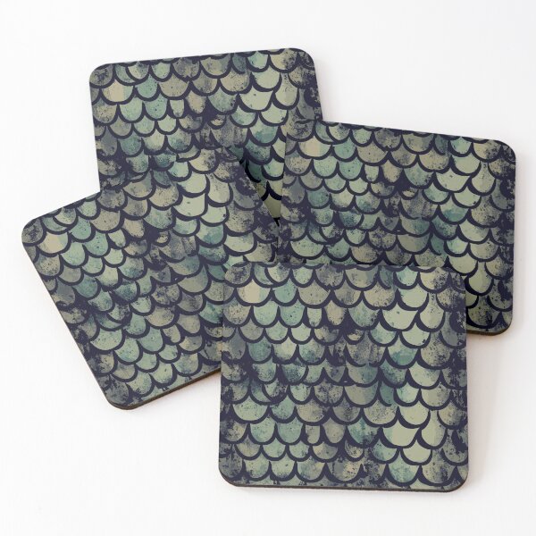 Item preview, Iridescent Mermaid Scales Grunge Pattern (extra-large scales version) designed and sold by SamJanner.