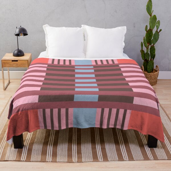 Item preview, Tandori - Coral colored geometric stripe pattern designed and sold by EMJAYHeiss.