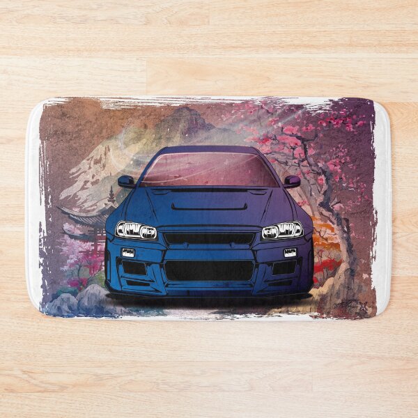 Item preview, GTR R34 Metal Print for Fans of Japanese Automotive Culture designed and sold by ViTee Design.