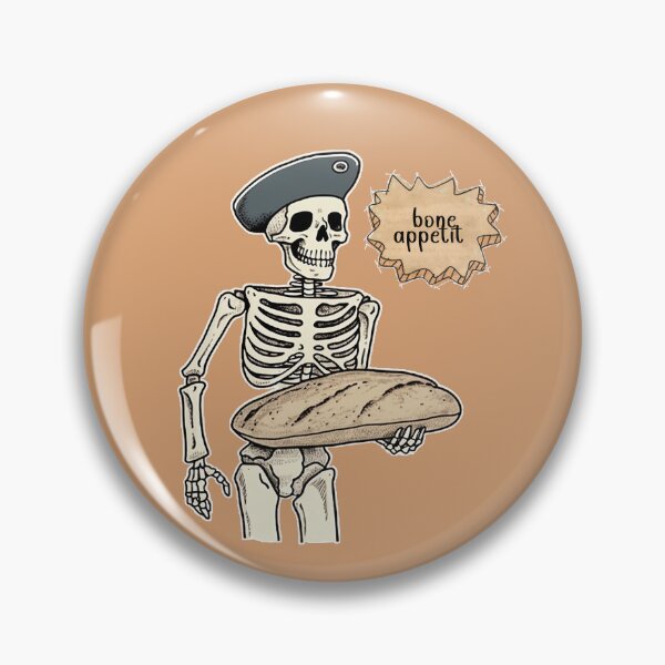 Item preview, Bone Appetit (Bon Appetit) funny chef design designed and sold by Bug & Brush.