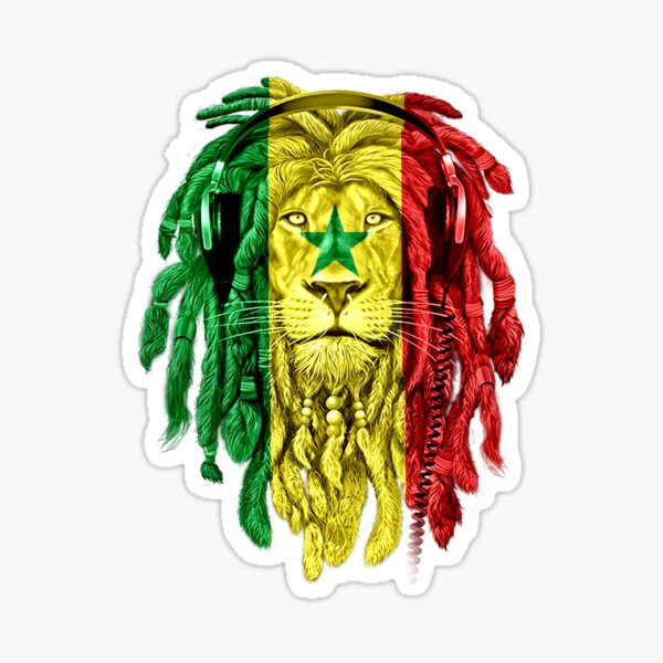 Drapeau Sénégal Lion