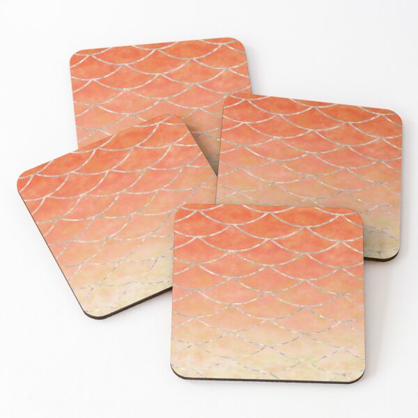 Item preview, Silvery Orange Mermaid Scale designed and sold by HijabieUkhty.