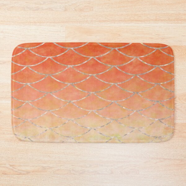 Item preview, Silvery Orange Mermaid Scale designed and sold by HijabieUkhty.
