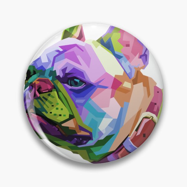 Item preview, Frenchie French Bulldog Pop Art Portrait designed and sold by DesignerSatin.