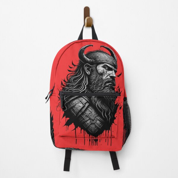 Item preview, Realistic Viking warrior tattoo in black and white angry, epic and determined to go into battle designed and sold by MonstersVariety.