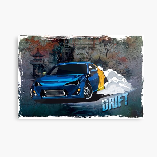 Item preview, GT86 DRIFT Metal Print for Fans of Japanese Automotive Culture designed and sold by ViTee Design.