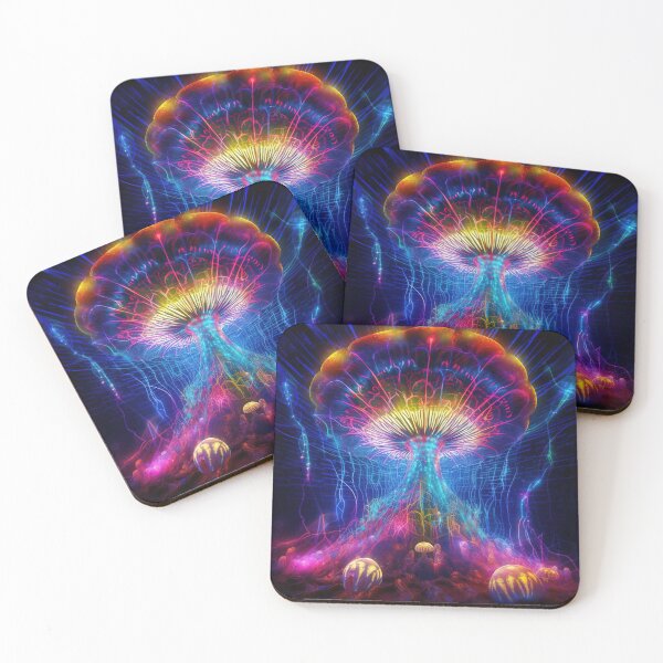 Item preview, Abstract Mushrooms #2 designed and sold by mushroomartshop.
