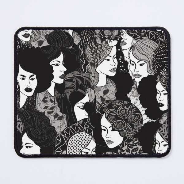 Item preview, Black & White Women Digital Pattern designed and sold by zolarche.