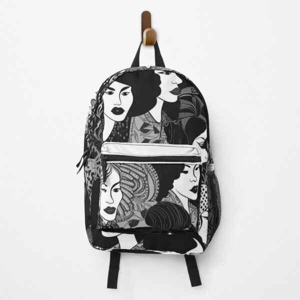 Item preview, Black & White Women Digital Pattern designed and sold by zolarche.