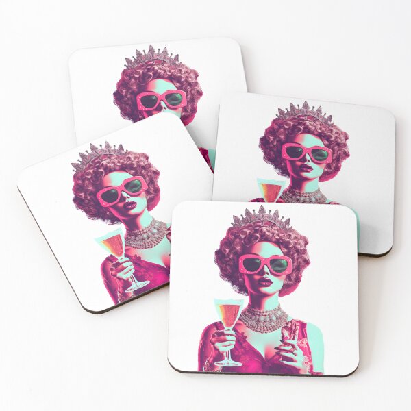 Item preview, Y2K Girly Art,  Queen of Funk, Diva with Sunglasses designed and sold by FromAIwithLove.