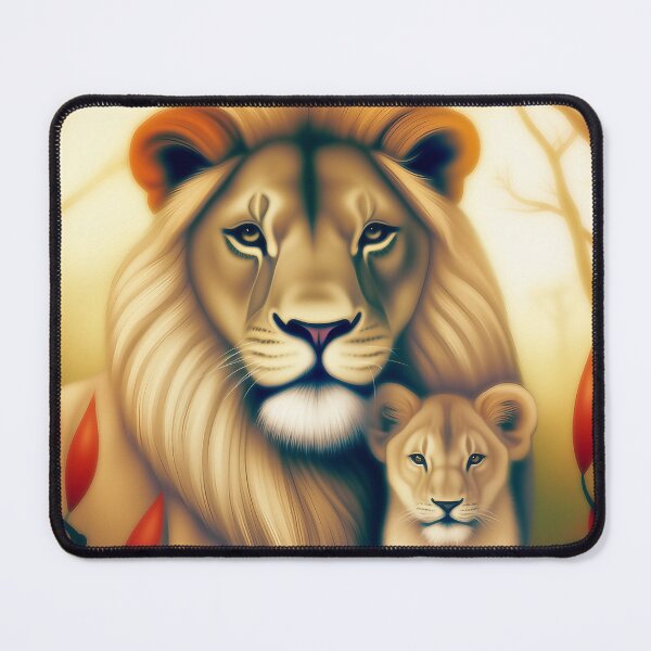 Item preview, Beautiful lion with cub designed and sold by Liljinkzy.