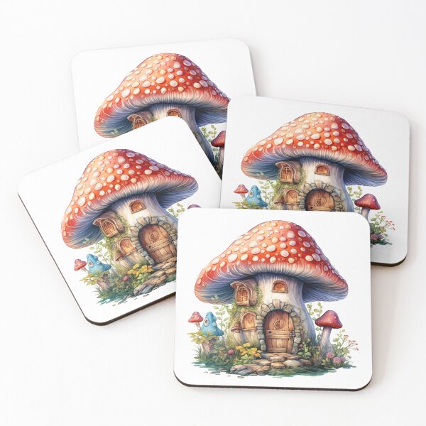 Item preview, cozy fantasy mushroom home designed and sold by chameleon-crook.