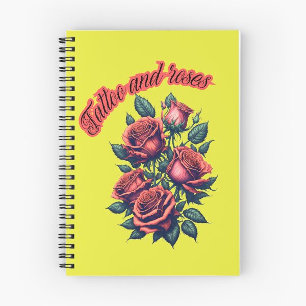 Item preview, Tattoo and roses: Color tattoo of red roses with leaves of green tones and phrase tattoo and roses. designed and sold by MonstersVariety.