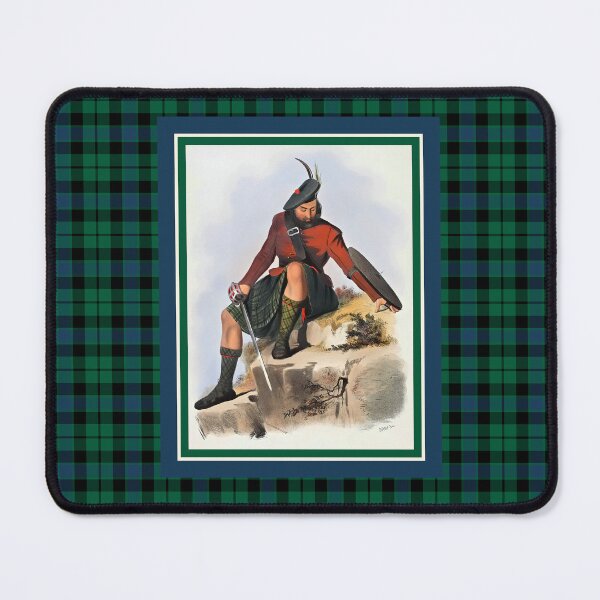 Item preview, Clan MacKay Vintage Portrait Tartan Border designed and sold by plaidwerx.