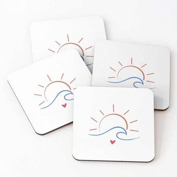 Item preview, Sun Wave Heart Tattoo Inspired designed and sold by CuteTattoo.