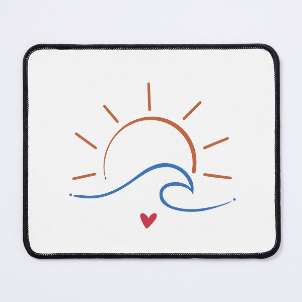 Item preview, Sun Wave Heart Tattoo Inspired designed and sold by CuteTattoo.