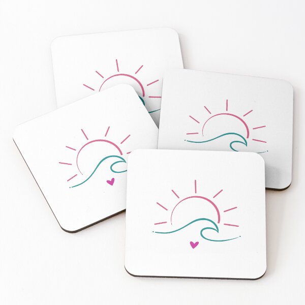 Item preview, Sun Wave Heart Tattoo Inspired designed and sold by CuteTattoo.