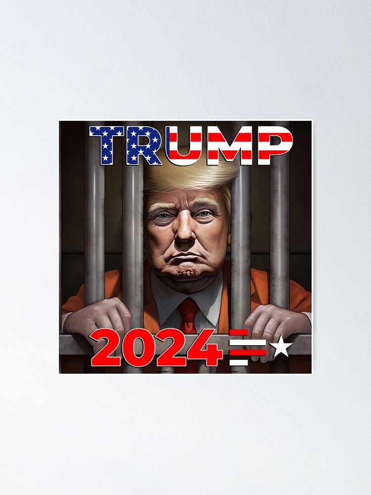 Trump In Jail 2024 Trump The Criminal Poster For Sale By   Fposter,small,wall Texture,product,750x1000 