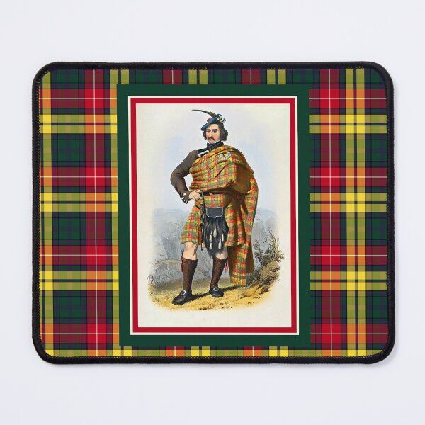 Item preview, Clan Buchanan Vintage Portrait Tartan Border designed and sold by plaidwerx.