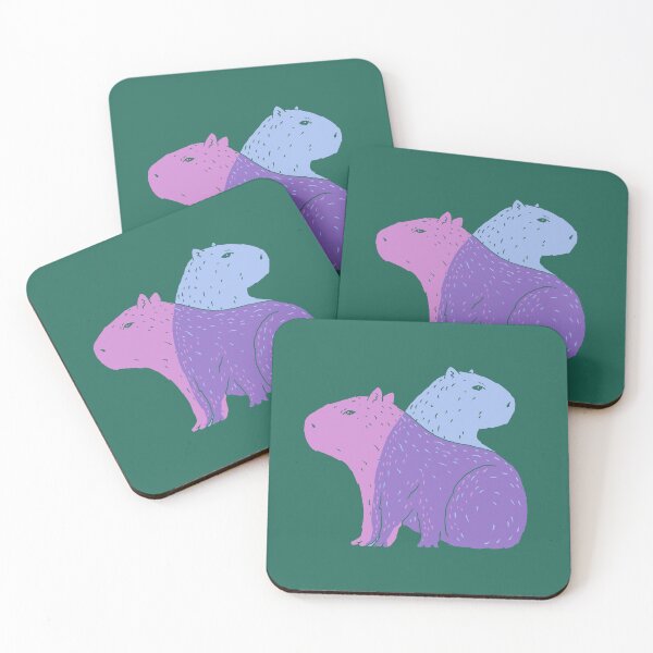 Item preview, Two capybaras designed and sold by PopcornpunkART.