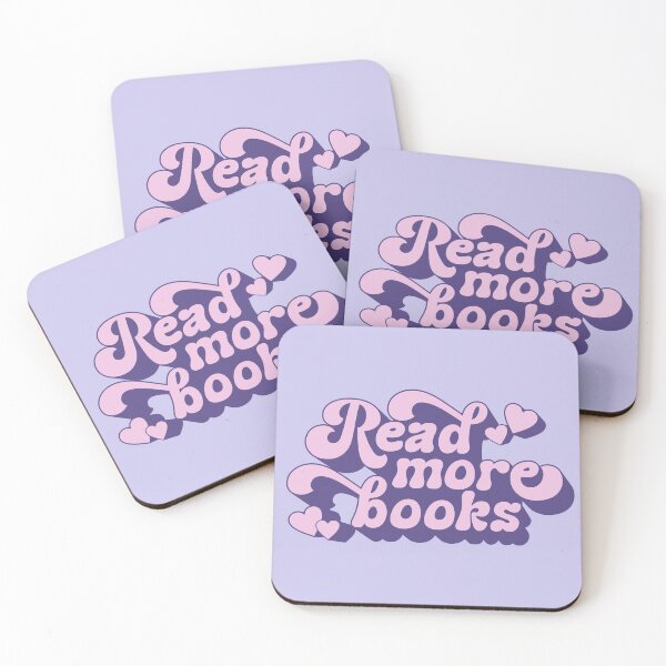 Item preview, Read More Books - Books Lover Quote Retro Pastel Purple Typography designed and sold by Cawaiico.