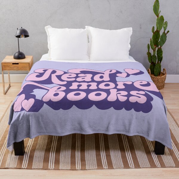 Item preview, Read More Books - Books Lover Quote Retro Pastel Purple Typography designed and sold by Cawaiico.