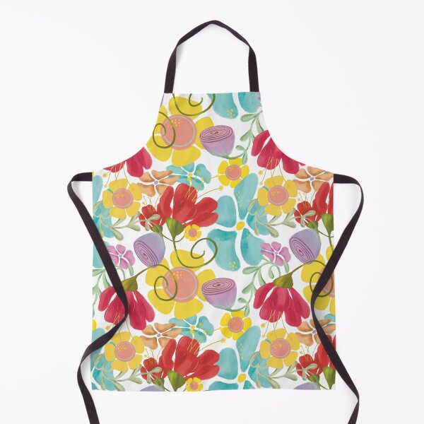 Aperçu de l'œuvre Be Kind Maximalist Bold Floral Print créée et vendue par Jennifer Margrave-Garcia.