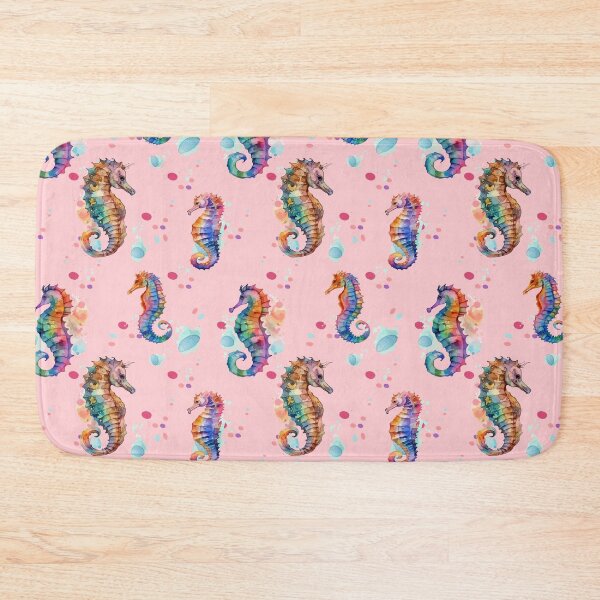 Item preview, Pattern watercolour seahorse. Seahorse and starfish seamless pattern. Sea life summer background. Cute sea life. Design for fabric and decor. designed and sold by Anastasiia Yurevych.