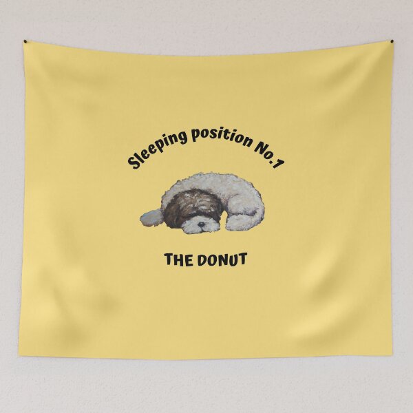 Item preview, Dog sleeping position 1 - the donut designed and sold by kookycomet.
