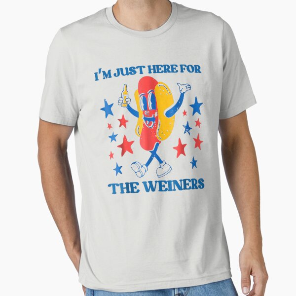 Item preview, Hot Dog I'm Just Here For The Wieners 4Th Of July T-Shirt designed and sold by MAARRCI.