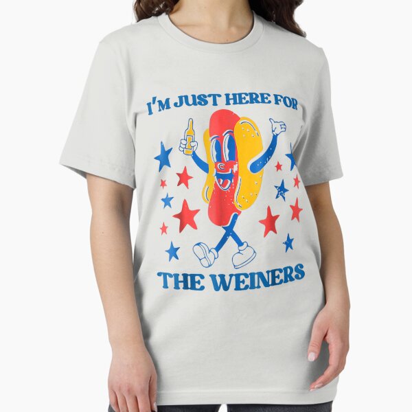 Item preview, Hot Dog I'm Just Here For The Wieners 4Th Of July T-Shirt designed and sold by MAARRCI.