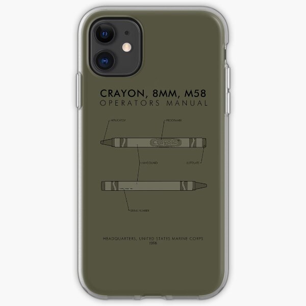 Marine Corps Crayon Operator's Manual iPhone Soft Case