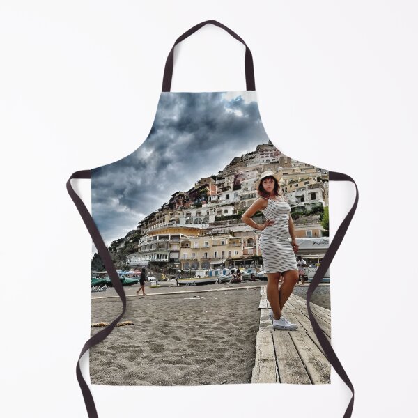 Item preview, Positano's Colorful Charm: A Beachside Portrait designed and sold by EpicVistas.