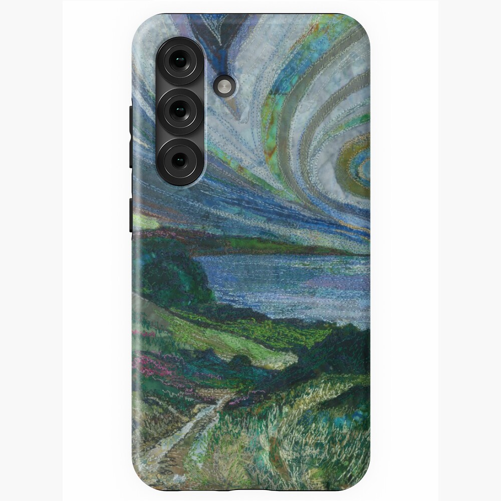 Aperçu de l'œuvre Coque antichoc Samsung Galaxy créée et vendue par RWTextileArt.