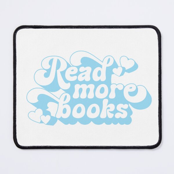 Item preview, Read More Books - Books Lover Quote Retro Pastel Blue Typography designed and sold by Cawaiico.